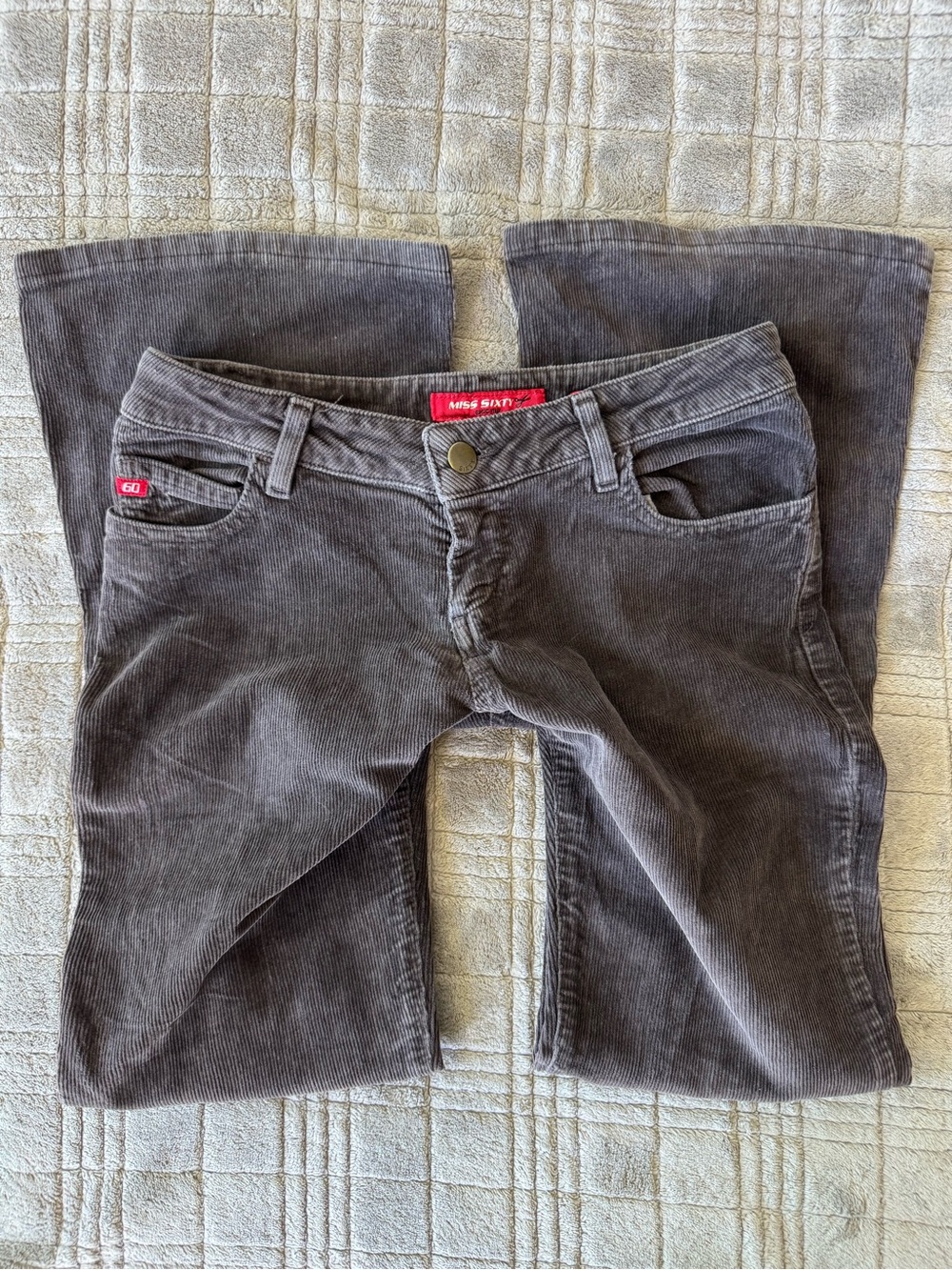 Miss Sixty Women's Brown Corduroy Bootcut Jeans